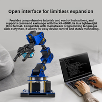 Bras robotique programmable à six axes Chipboard Xiaor Geek Xr-6dot Lite, kinématique inverse et développement secondaire basé sur ESP32