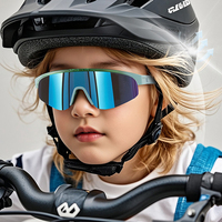 Lunettes de soleil pliables pour enfants TR+TPEE, monture semi-cerclée, logo personnalisé, livraison rapide, ultra-légères, coupe-vent, protection UV400, pour l'extérieur