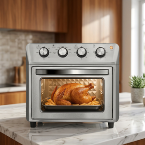 Four à Friture Sans Huile Multifonction 1500W en Acier Inoxydable 11-20L à Commande Mécanique pour Rôtir, Cuire et Déshydrater – Usage Domestique - Product Image 2