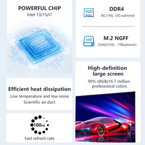 OEM 23.8นิ้วจอแอลซีดี IPS <span class=keywords><strong>monoblock</strong></span> AIO คอมพิวเตอร์เดสก์ท็อปพีซี All-in-one สี่แกน I3 I5 I7 I9 SSD 512GB DDR4 16GB - Product Image 2