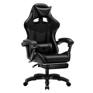 Chaise de bureau ergonomique portable avec cadre en fer, siège inclinable manuel, hauteur réglable, idéale <span class=keywords><strong>pour</strong></span> le travail à domicile, les jeux et l'utilisation informatique - Product Image 1