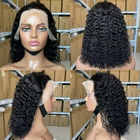 Perruques Courtes en Cheveux Humains Naturels Ondulés Profonds 13x4 avec Dentelle Frontale Haute Définition pour Femmes Noires – Vente en Gros