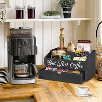 Usine Offres Spéciales Tassimo Panier Noir En Bois Bambou Café Keurig K Tasses En Bois Dosettes Capsules Boîte Titulaire pour Dolce Gusto