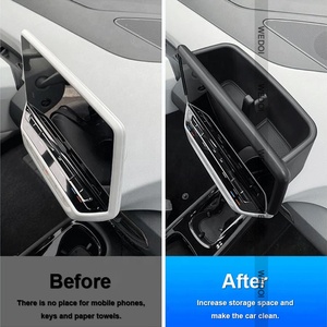 2023 scatola di immagazzinaggio dello schermo di navigazione posteriore per VW ID.6 scatola di immagazzinaggio dell'organizzatore della Console centrale accessori per auto per Volkswagen <span class=keywords><strong>ID.4</strong></span> - Product Image 2