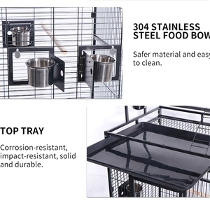Fabricant grand transport empilable éleveur personnalisé grande volière en métal élevage de volailles perroquet pigeon <span class=keywords><strong>cage</strong></span> à oiseaux de compagnie à vendre - Product Image 5