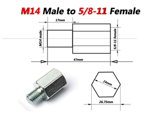 Z LION <span class=keywords><strong>AngIe</strong></span> Grinder PoIisher M14 Changer en adaptateur 5/8-11 - Product Image 3