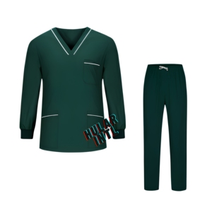 Ensembles de blouses d'hôpital unisexes personnalisés en tissu tissé polyester/coton avec détection d'aiguilles, vente en gros, service OEM - Product Image 1