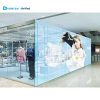 Mur visuel transparent holographique d'intérieur et extérieur d'affichage à LED 3D de vente directe d'usine pour la publicité de centre commercial