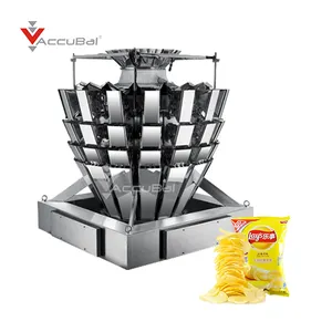 Oem Mengen Muesli Cornflakes Haver Vlokken Automatische Weeg-en Verpakkingsmachine Multihead Weger