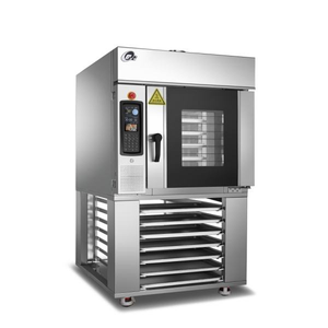 เตาอบเบเกอรี่แบบพาความร้อนเชิงพาณิชย์ 5/10/15 ถาด ใช้แก๊สและไฟฟ้า สำหรับอบเค้ก ขนมปัง บาแกตต์ <span class=keywords><strong>ซาลาเปา</strong></span> ขนมปังนึ่ง และขนมข้าวโพด - Product Image 4