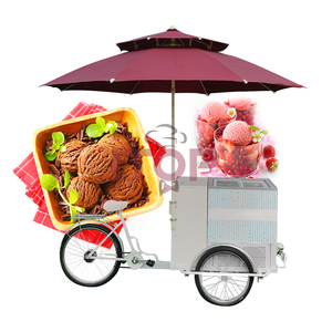Tricycle de vente de crème glacée à 3 roues mobiles, <span class=keywords><strong>remorque</strong></span> alimentaire, équipement de vente de snacks de rue entièrement équipé - Product Image 6