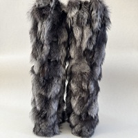 Nouvelles Bottes Hautes en Fourrure de Renard pour Femme Hiver 2026 – Bottes Chaudes et Moelleuses en Peluche pour Filles