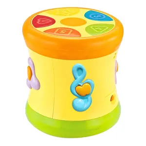 Jouet musical pour bébé, balançoire dynamique des deux faces, pour enfant, avec tambour à main