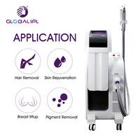 Système laser IPL OPT, appareil d'épilation IPL vertical, écran tactile couleur 8,4 pouces, refroidissement semi-conducteur japonais pour salon
