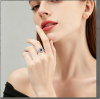Bague de fiançailles en moissanite plaquée platine QX Fine Jewelry, vente en gros, sur mesure, en argent S925, taille brillant rond, pour femme