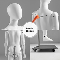 Mannequin articulé pour enfants, style robot à articulations mobiles, support d'affichage multifonctionnel pour enfants