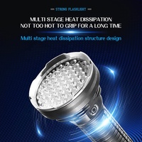 Lampe de poche LED en alliage d'aluminium ultra brillante pour la chasse à usage tactique Grand rechargeable étanche Ventes directes d'usine USB