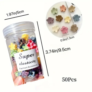 Venta al por mayor Mini pequeño acetato pinza de pelo estilo Clips 50 unids/caja accesorios simples para el cabello para niños para trenzar el cabello - Product Image 5