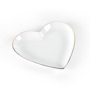 صينية مجوهرات سيراميك صغيرة مخصصة للطباعة بالتسامي بتصميم دائري مقاس 4.5 بوصة، طبق عصري للخواتم والقلائد والأقراط والتحف - Product Image 2