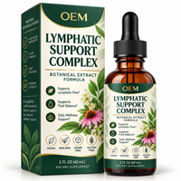 Gouttes Liquides de Drainage Lymphatique OEM – Soutien Immunitaire, Détoxification et Nettoyage – Compléments à Base de Plantes pour le Drainage Lymphatique