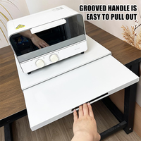 Nouvelle étagère coulissante pour micro-ondes, support antidérapant pour machine à café, organisateur de cuisine, support pour four à micro-ondes avec tiroir