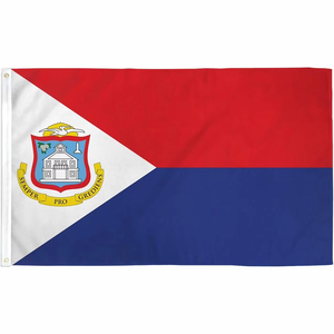 Drapeau Sint Maarten 3x5ft Polyester imprimé numérique Saint Martin Nation des îles des Caraïbes - Product Image 6