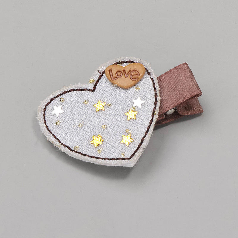 Mc1602 quicksand denim blue love hairpin