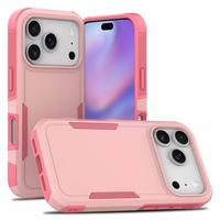 Nouvelle coque antichoc double couche orange transfrontalière pour iPhone 16 17 Pro Max