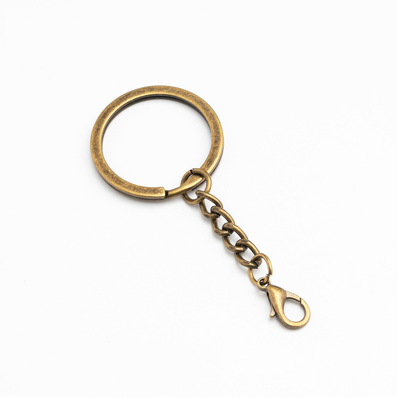 30mm flat keychain with 14 lobster buckle