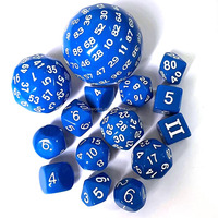 Jeu de dés D30 personnalisé 16mm coin rond jeux de société RPG transparents et accessoires DnD en résine et acrylique