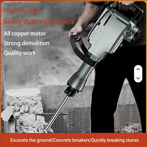 Martillo Demoledor Rotatorio Industrial de Alta Potencia 110v 220v, Juego de Taladros de Mano para Trabajo Pesado, Rompedores de Concreto, CE-220 Brus - Product Image 3