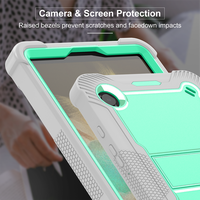 Étui robuste en silicone et polycarbonate pour Samsung Tab A9 (2023) X110/X115/X117 8,7 pouces avec béquille intégrée