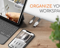 Nouveau câblage de bureau mural, organisateur de câble de stockage d'accessoires de casque Organisateur de câble de bureau Gestion de câble en silicone