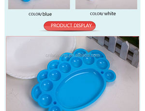 Vente chaude en plastique <span class=keywords><strong>aquarelle</strong></span> peinture <span class=keywords><strong>Palette</strong></span> empreinte forme Art peinture <span class=keywords><strong>Palette</strong></span> plateau à <span class=keywords><strong>prix</strong></span> économique - Product Image 4