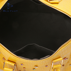 Bolsa de Viaje de Cuero de Gran Capacidad, Bolsa de Gimnasio Cruzada de Fin de Semana, Decoración de Diamantes para Mujer, Bolsa de Viaje Personalizada para Hombre - Product Image 2