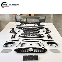 Vente en gros W206 pare-chocs de voiture classe C C206 mise à niveau vers C63 Style 2022 + kits de carrosserie accessoires de voiture pièces automobiles embouts d'échappement de calandre