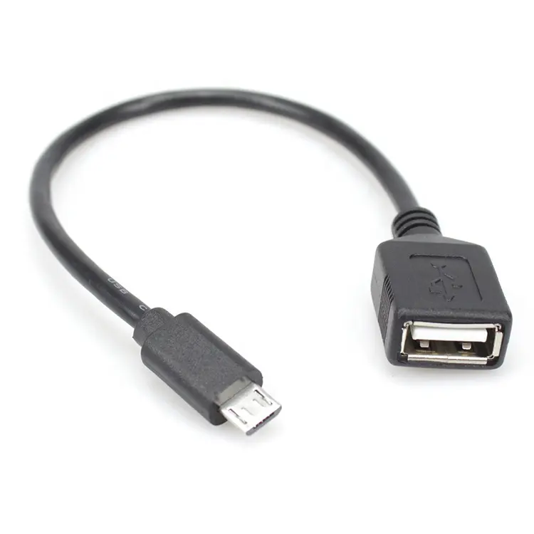 customized micro usb 2.0 to usb female OTG adapter cable for android phone