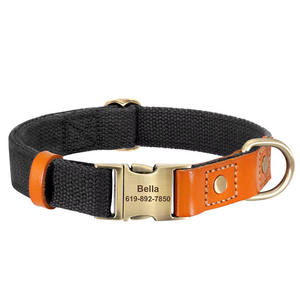 Conjunto de <span class=keywords><strong>Collar</strong></span> y Correa de Diseño para Perro de Fabricante Beirui, Ajustable, Resistente, de Cuero Genuino y Poliéster con Algodón a Juego - Product Image 5