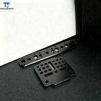 Plaque d'installation rapide en alliage d'aluminium usiné CNC pour accessoires de caméra, livraison rapide, prix usine, perçage en acier inoxydable