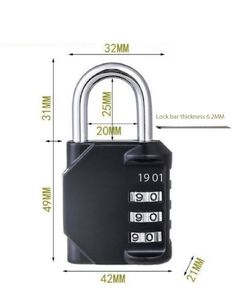 Candado de seguridad antirrobo con logotipo personalizado resistente al agua, candado con contraseña de 4 dígitos, gimnasio, hotel, apartamento, aleación de Zinc pulida - Product Image 5