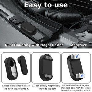 Funda Protectora Magnética Antipérdida de Silicona Suave para Rastreador GPS, Carcasa Protectora para <span class=keywords><strong>Galaxy</strong></span> <span class=keywords><strong>SmartTag</strong></span> 2 - Product Image 6