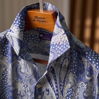 Kemeja Pria Linen Murni OEM Lengan Panjang, Warna Tahan Luntur, Anti-Pilling, Gaya Kasual Musim Panas, Grosir, Kualitas Tinggi