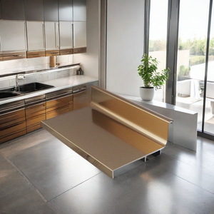 Profil de poignée de meuble en aluminium série 6000 XINGQIU 6063-T5 avec couleur et traitement de surface personnalisés et service de découpe - Product Image 5