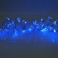 200 warmweiße LED-Weihnachtslichter, LED-Lichterkette mit Perlen, für Innen- und Außendekoration, Baum, Party, Balkon