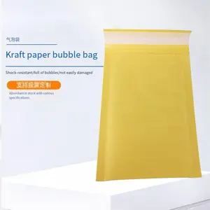 Sobres acolchados amarillos de burbujas Kraft de 6x10 pulgadas, bolsas de paquetes de correo para pequeñas empresas