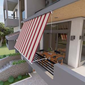 Drop awnings 300x250 cm-สีเหลือง/ขาวเปลี่ยนเครื่องมือหมวดหมู่ผู้จัดจำหน่ายอิตาลี - Product Image 2