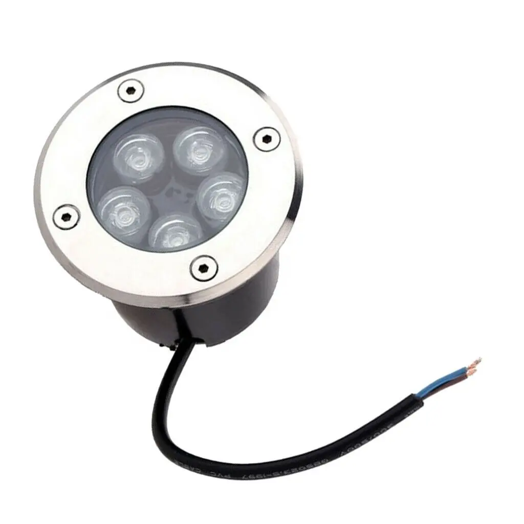 Luminária led para ponto chão, 5w, para áreas externas, para jardim, caminho subterrâneo, para quintal, ponto, luz ip67