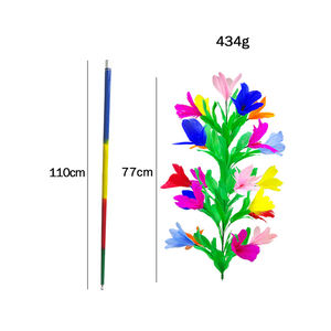 Canne colorée à <span class=keywords><strong>fleur</strong></span> tours <span class=keywords><strong>de</strong></span> <span class=keywords><strong>magie</strong></span> scène magique gros plan comédie magicien baguette métal acier magique disparition canne à <span class=keywords><strong>fleur</strong></span> - Product Image 3