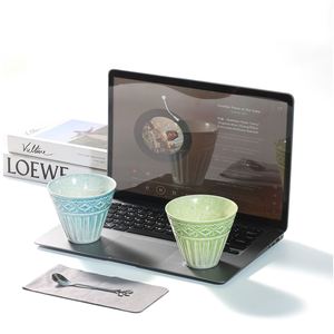 Tazas de Café de Porcelana de 300 ml, Personalizadas, Aptas para Microondas, Reutilizables, Ecológicas, Duraderas y Portátiles - Product Image 4