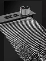 Évier de cuisine numérique intelligent en acier inoxydable nano, noir, à cuve unique, avec cascade, soudé, carré, moderne